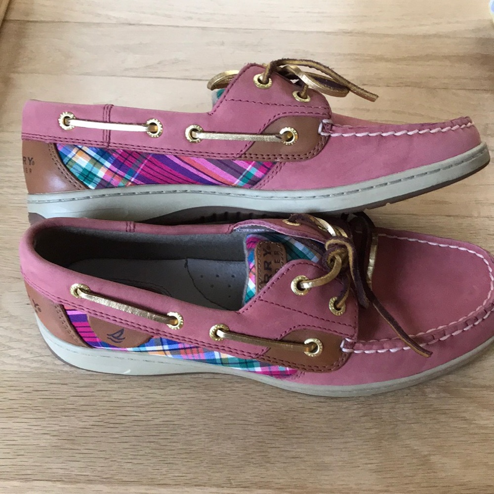 Pink Suede Sperry Topsiders